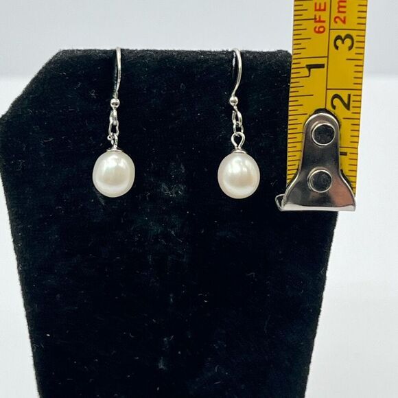 Pearl 3 PC set Earrings Necklace Bracelet SilverTone Classic Heritage VTG 80’s - Picture 5 of 6